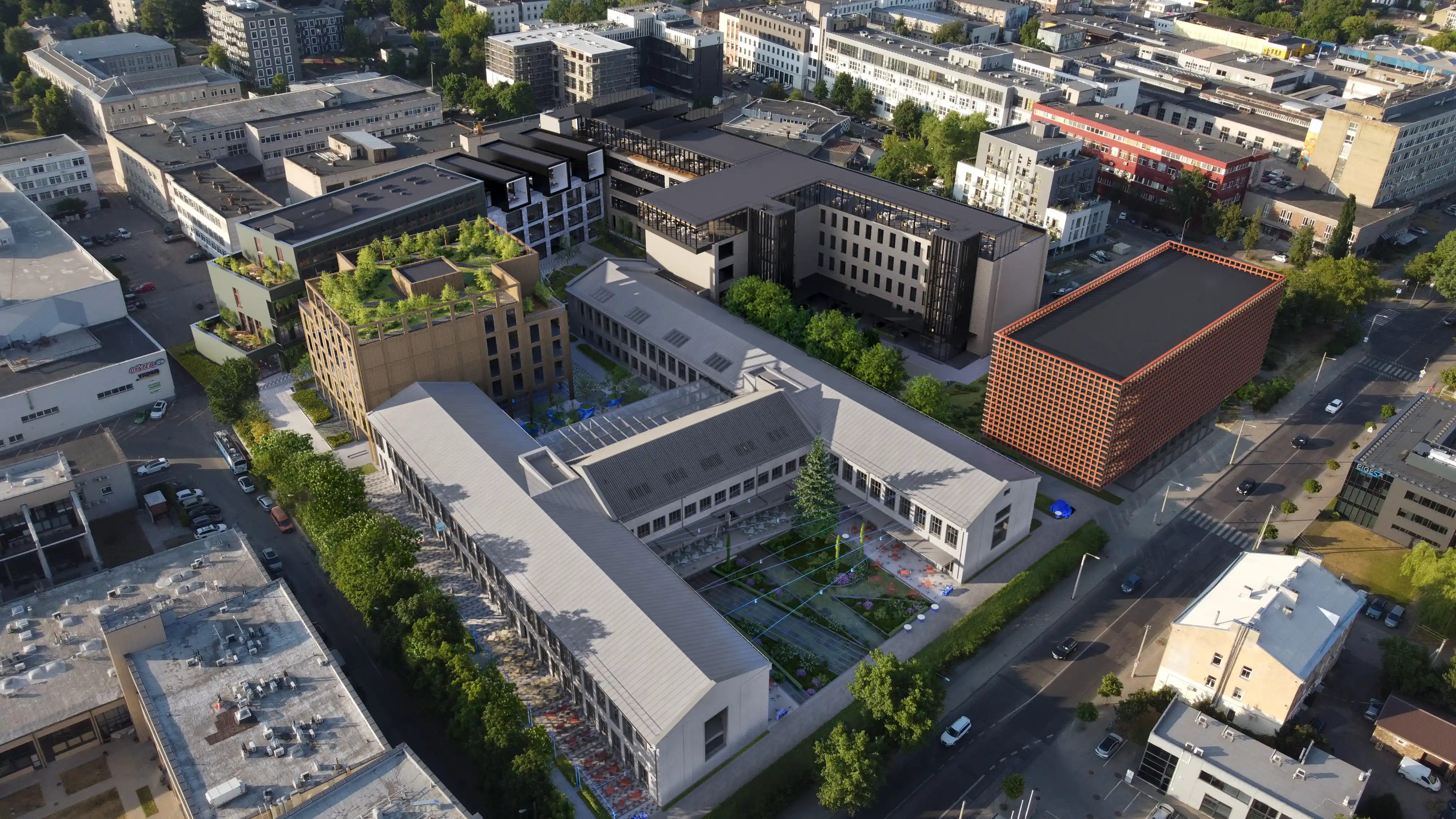 Tech Zity Vilnius miestelio kiemas buvusioje Lelijos siuvykloje